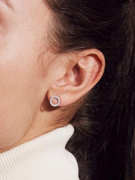 EDBLAD Glow Stud Earrings, Silver - view 2, Silver