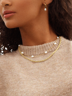 EDBLAD Perla Necklace - view 2, Gold/White