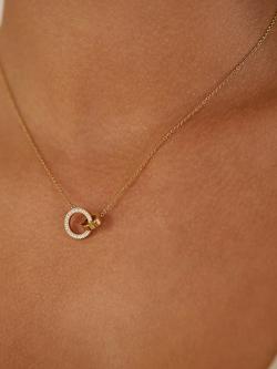 EDBLAD Eternal Orbit Necklace - view 2, Gold