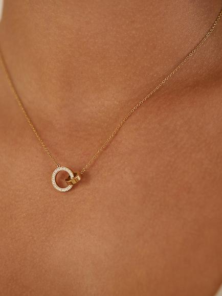 EDBLAD Eternal Orbit Necklace - view 2, Gold