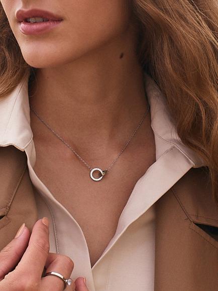 EDBLAD Eternal Orbit Necklace - view 2, Silver