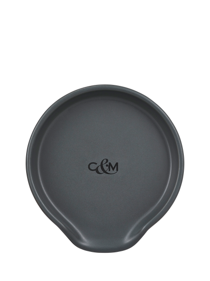 Cole & Mason Duxford Ceramic Spoon Rest, Charcoal Grey, Grey Charcoal