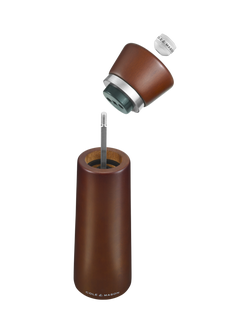 Cole & Mason Millbank Salt Mill, Chocolate Brown - view 2, Brown Chocolate