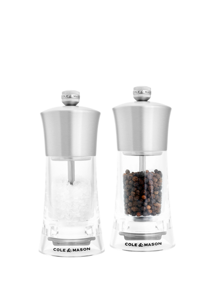 Cole & Mason Bromley Salt & Pepper Mill Gift Set, Stainless Steel