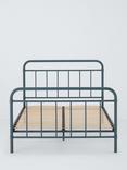 John Lewis Dorm Metal Bed Frame, Double, Blue