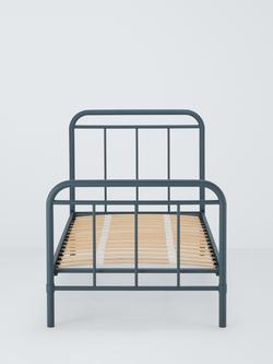 John Lewis Dorm Metal Bed Frame, Single - view 2, Blue