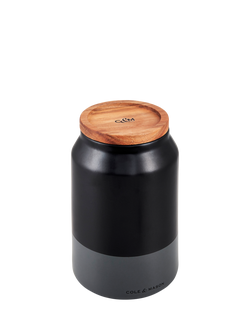 Cole & Mason Hinxton Ceramic Storage Jar, Charcoal Grey, Grey Charcoal