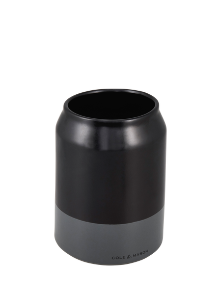 Cole & Mason Linton Ceramic Utensil Pot, Charcoal Grey, Grey Charcoal