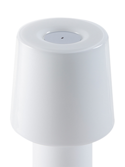 FontanaArte Cameo Portable Lamp, Chrome - view 2, White