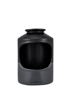 Cole & Mason Strethall Ceramic Salt Pig, Charcoal Grey, Grey Charcoal