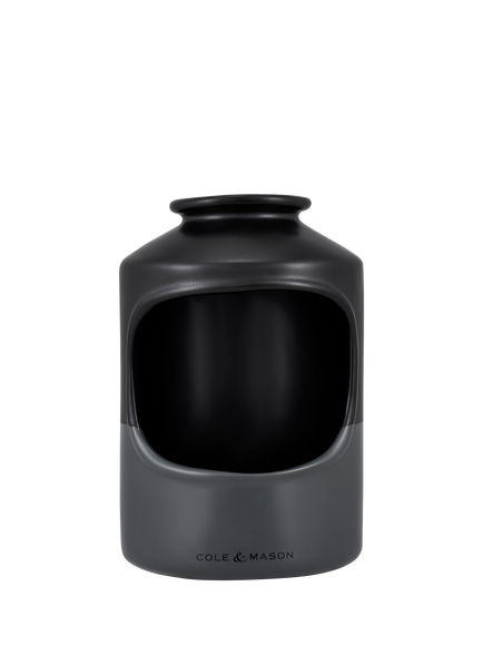 Cole & Mason Strethall Ceramic Salt Pig, Charcoal Grey, Grey Charcoal