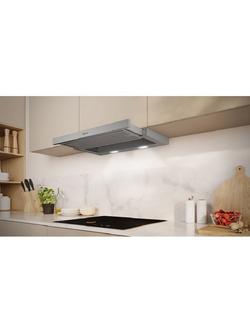 NEFF N50 D46ED22N1B 60cm Telescopic Cooker Hood, Silver Metallic - view 2, Silver Metallic