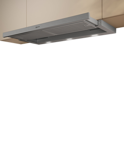 Neff N50 D49ED22N1B 90cm Telescopic Cooker Hood, Silver Metallic, Silver Metallic