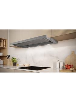 Neff N50 D49ED22N1B 90cm Telescopic Cooker Hood, Silver Metallic - view 2, Silver Metallic