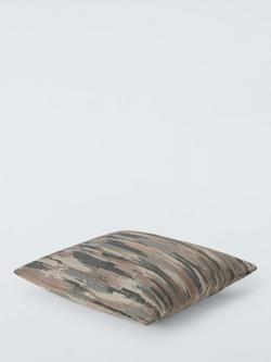 John Lewis Brushstroke Stripe Cushion, Natural - view 2, Natural
