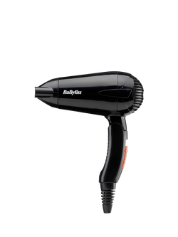 BaByliss Travel Dry 2000 Hair Dryer, Black, Black