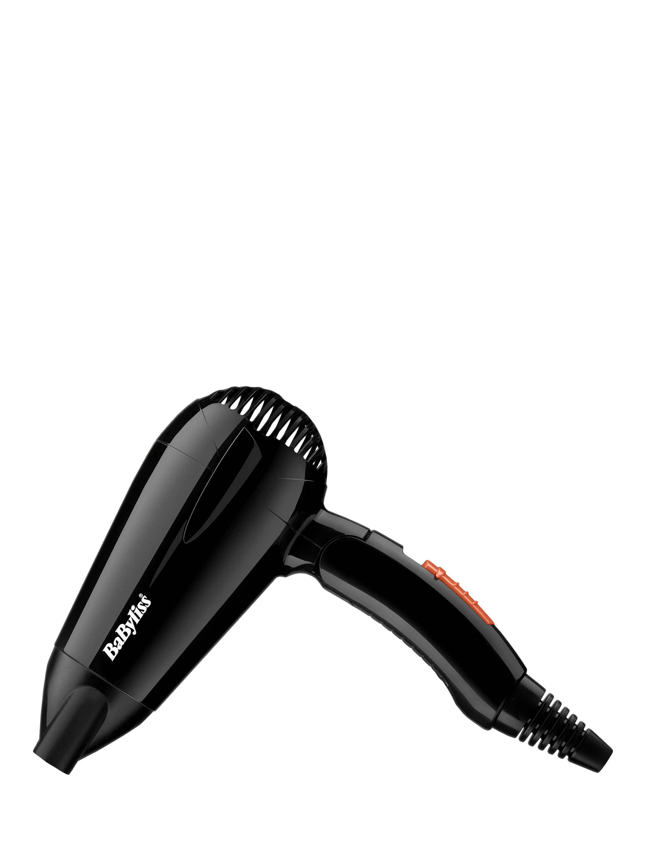 Product image 5 of 7, which shows BaByliss Travel Dry 2000 Hair Dryer, Black
