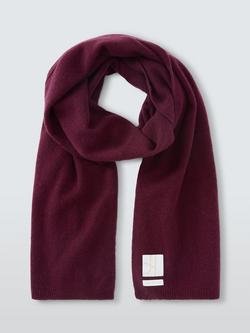 John Lewis Cashmere Scarf - view 2, Berry