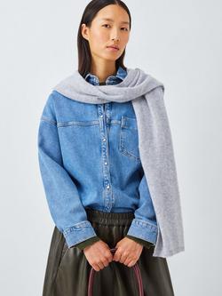 John Lewis Cashmere Scarf, Light Grey