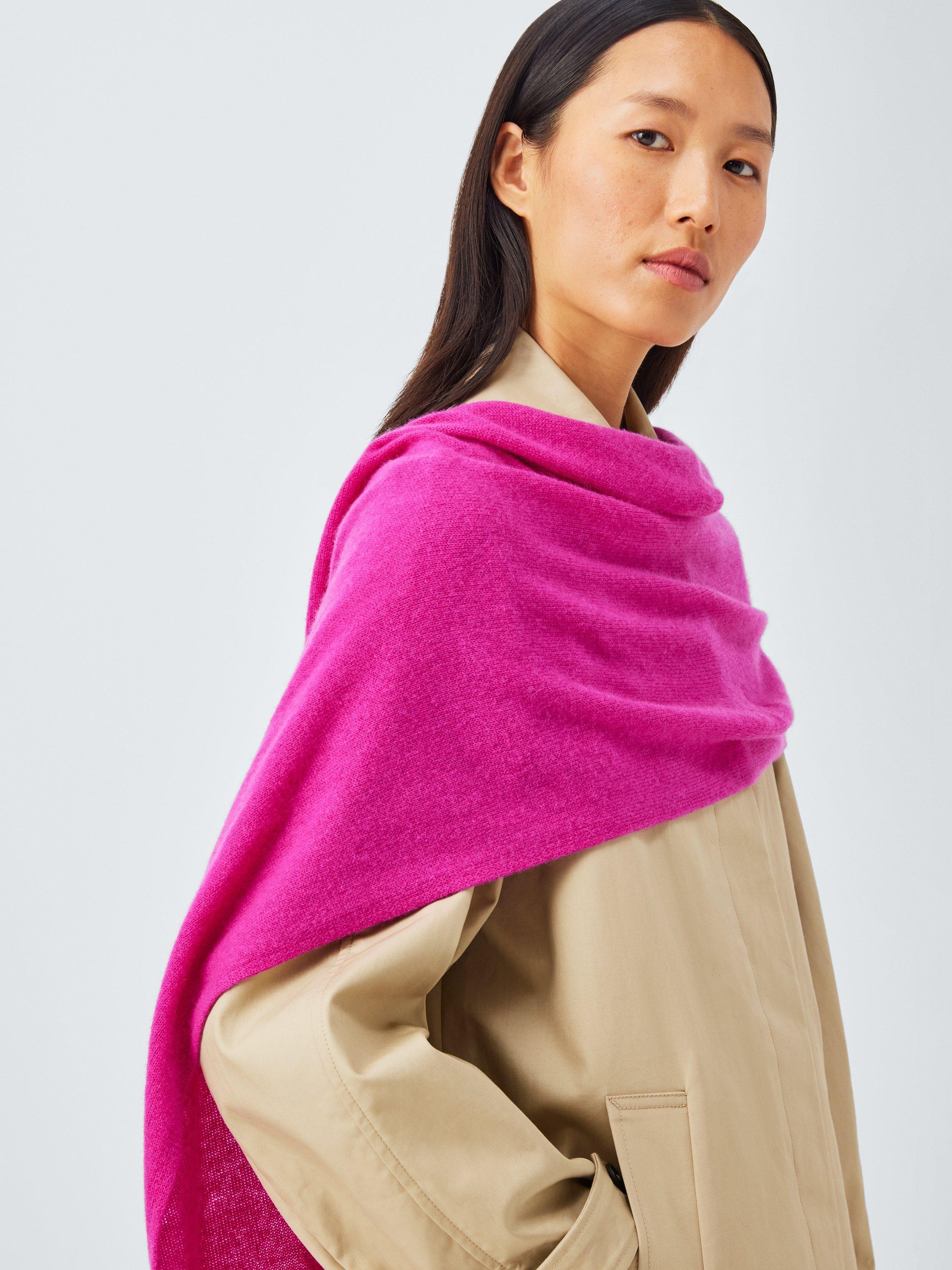 Product image 1 of 6, which shows John Lewis Cashmere Scarf, Pink