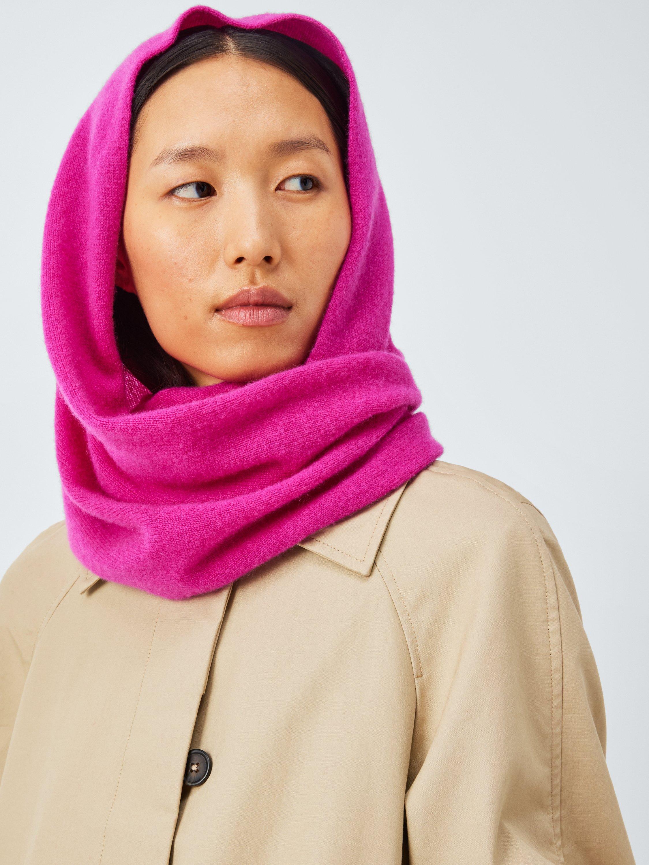 Product image 1 of 6, which shows John Lewis Cashmere Snood, Pink