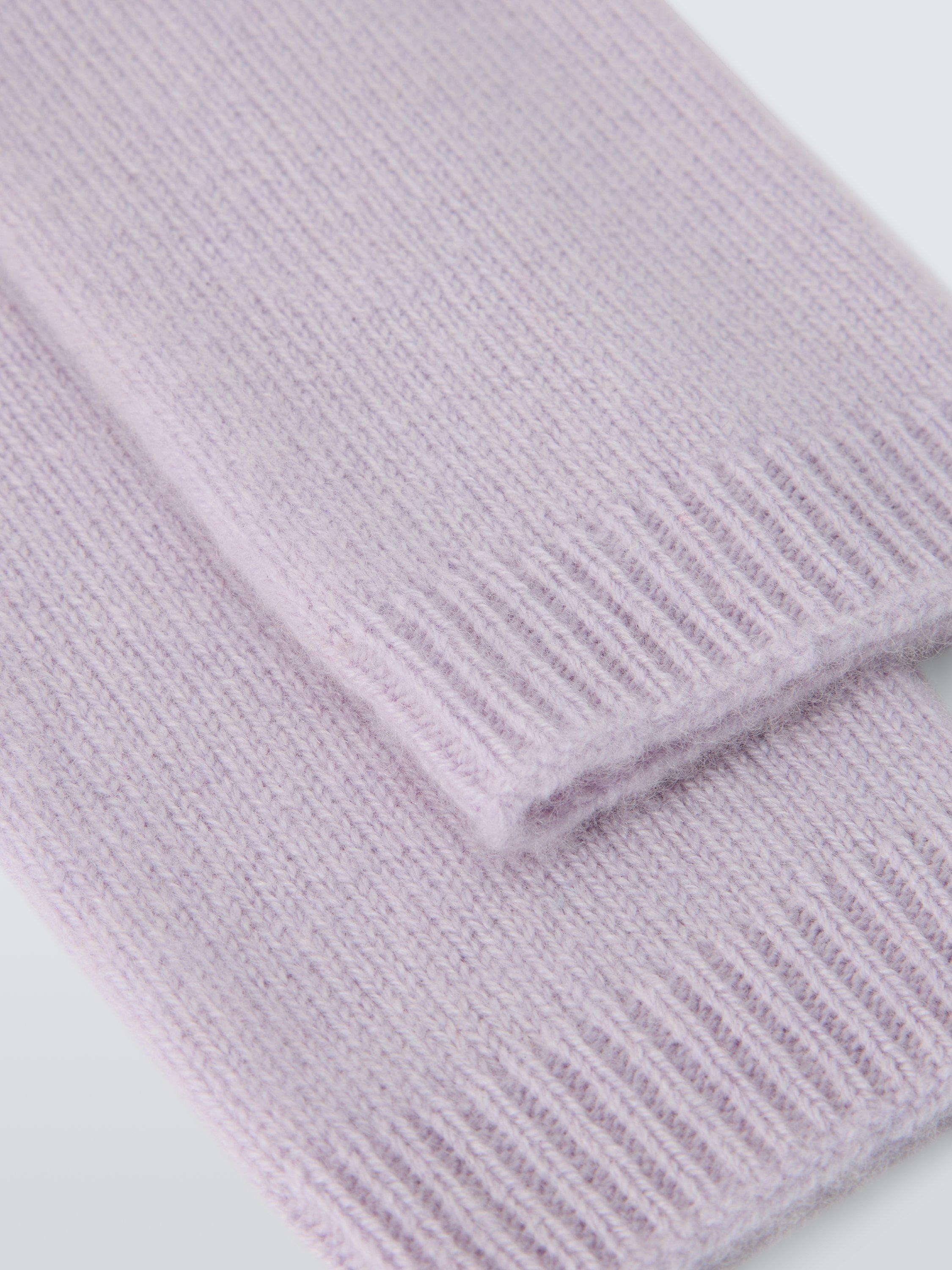 Product image 2 of 3, which shows John Lewis Cashmere Gloves, Light Purple