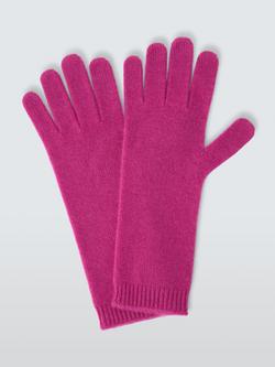 John Lewis Cashmere Gloves, Pink