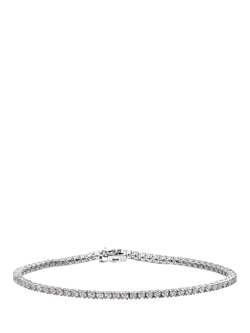 Mogul 18ct White Gold Diamond Tennis Bracelet, 2.0ct, White