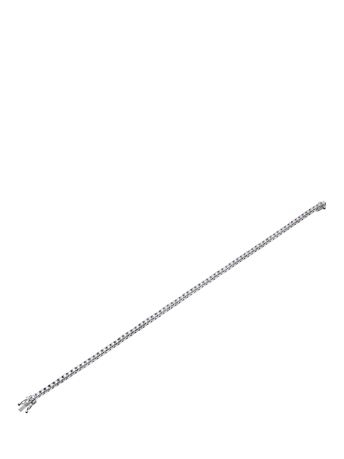 Product image 4 of 6, which shows Mogul 18ct White Gold Diamond Tennis Bracelet, 2.0ct, White