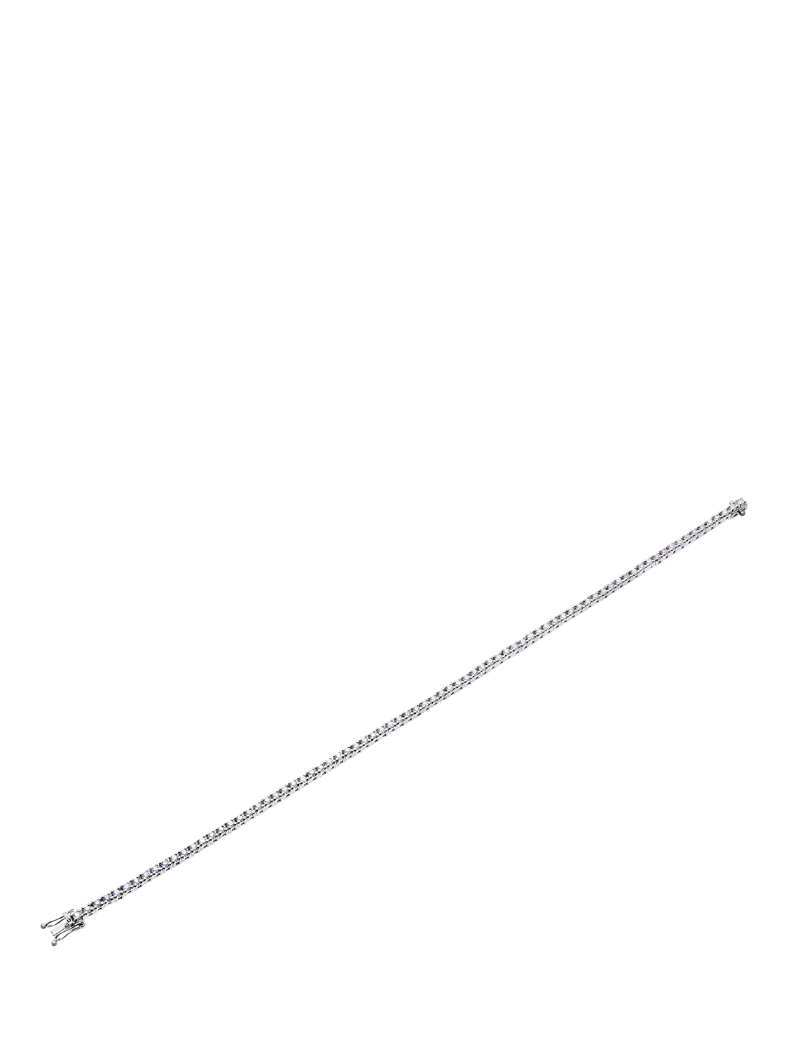 Product image 4 of 6, which shows Mogul 18ct White Gold Diamond Tennis Bracelet, 1.0ct, White