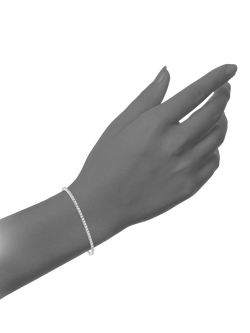 Mogul 18ct White Gold Diamond Tennis Bracelet, 3.0ct - view 2, White