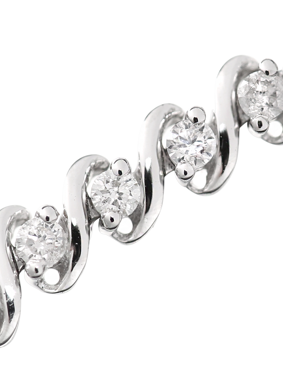 Product image 2 of 3, which shows Mogul 9ct White Gold Diamond Tennis Bracelet