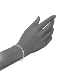 Mogul 9ct White Gold Diamond Tennis Bracelet, 0.50ct - view 2, White