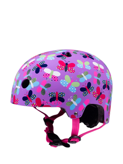 Micro Scooters Kids' Butterfly Bike/Scooter Safety Helmet, Purple, Multi