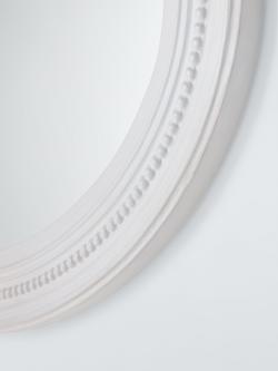 John Lewis Hand-Carved Coastal Oval Wall Mirror, 70 x 50cm, FSC-Certified (Mango Wood), White Wash - view 2, Whitewash