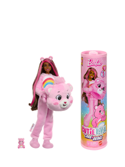 Barbie Cutie Reveal Care Bear Doll, Pink, Multi