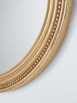 John Lewis Vintage French Oval Wall Mirror, 50 x 70cm, Antique Gold - view 2, Gold