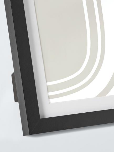John Lewis Oversized MDF Photo Frame & Mount, 6 x 6" (15 x 15cm) - view 2, Black