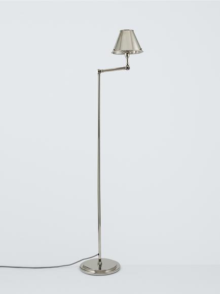 John Lewis Nicolas Floor Lamp - view 2, Nickle