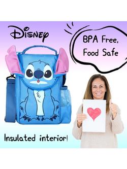 Fringoo Kids' Disney Lilo & Stitch Insulated Lunch Bag, 5L, Blue - view 2, Blue