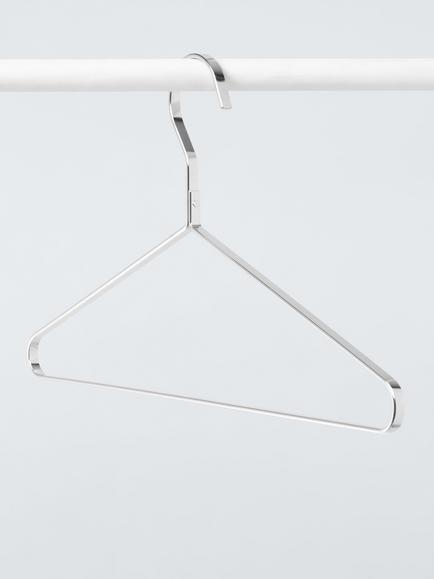 John Lewis Chrome Finish Clothes Hanger, Set of 5 - view 2, Silver