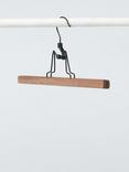 John Lewis Trouser Clamp Hanger, (FSC Beech), Brown
