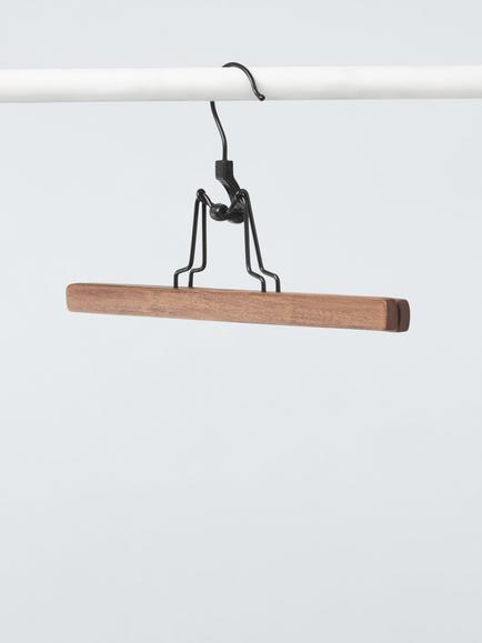 John Lewis Trouser Clamp Hanger, (FSC Beech), Brown, Vintage