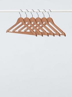 John Lewis Jacket Hanger, (FSC Beech), Brown, Vintage