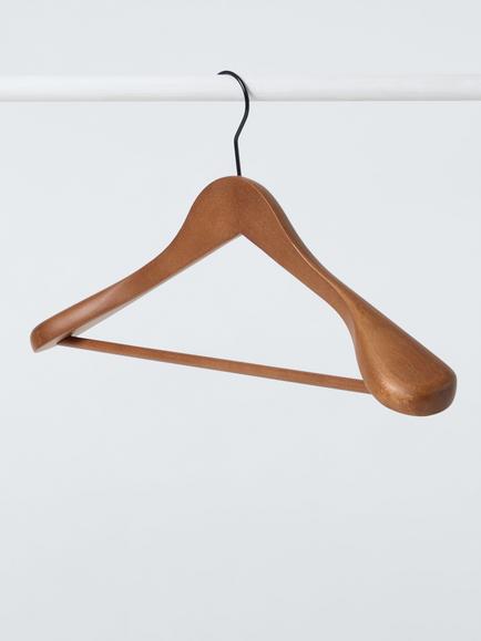 John Lewis Suit Hanger, (FSC Beech), Brown, Vintage