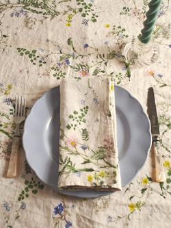 By Hope Posy Linen Napkin, Multi - view 2, Multi