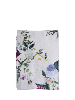 By Hope Flora Linen Table Runner, 200cm, Multi, Multi