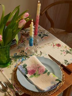 By Hope Flora Linen Table Runner, 200cm, Multi - view 2, Multi