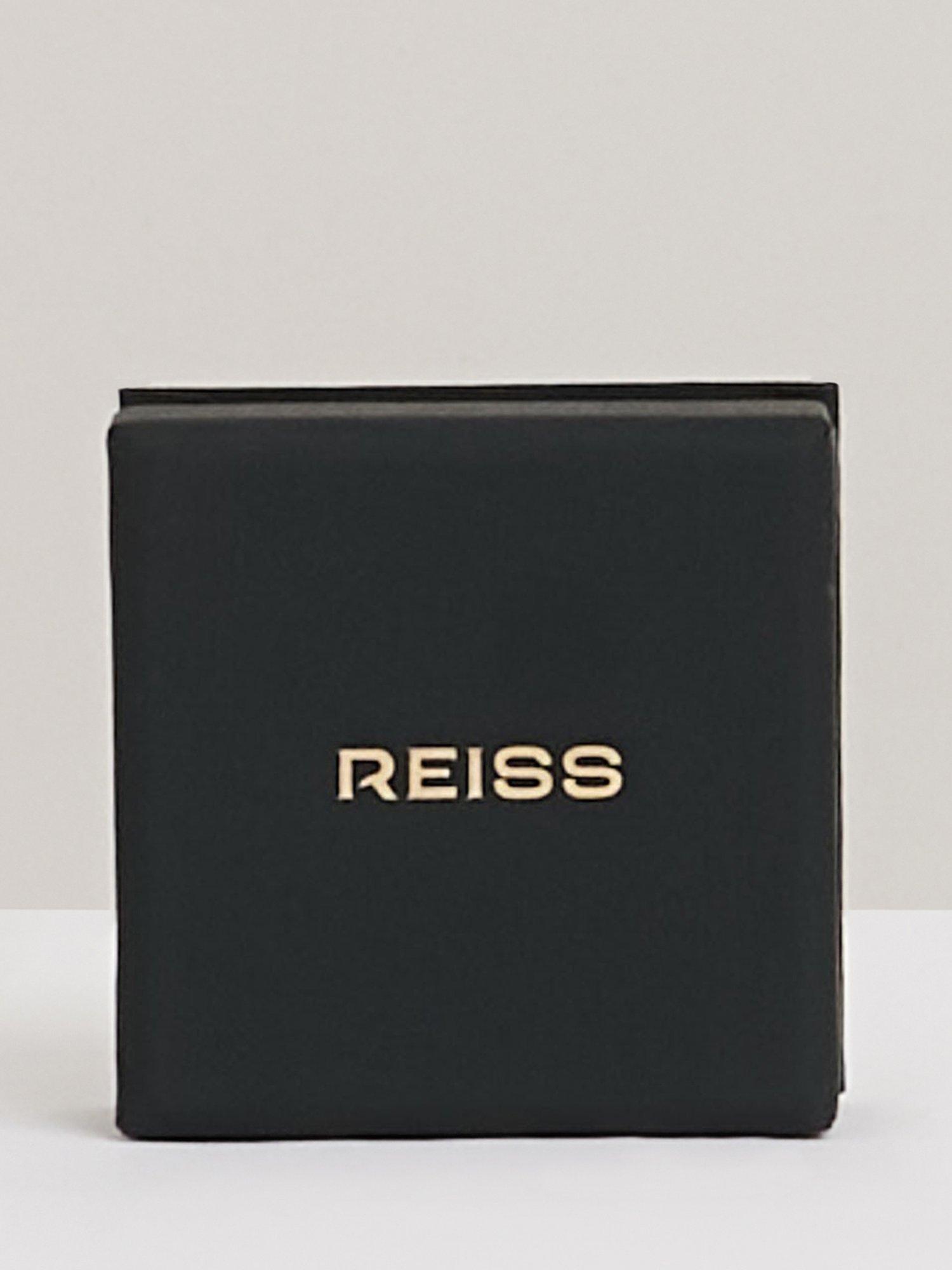 Product image 7 of 7, which shows Reiss Flavia Fluid Demi Hoop Earrings, Gold
