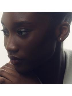 Reiss Mira Micro Crystal Cluster & Bar Earrings Set, Silver - view 2, Silver